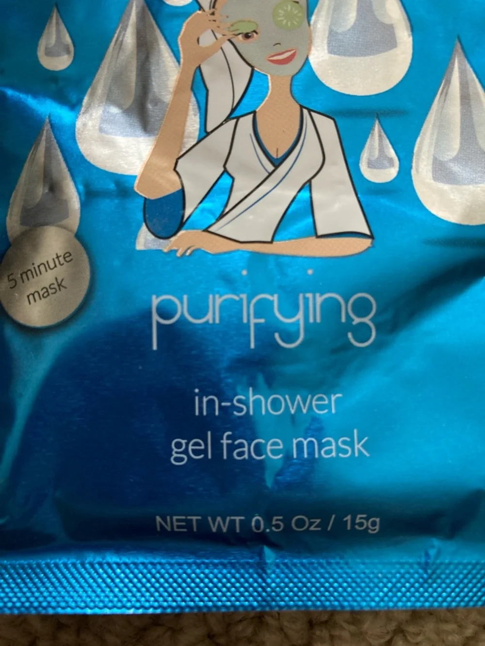 Que Bella Purifying In-Shower Gel Face Masks Three (3) Pack